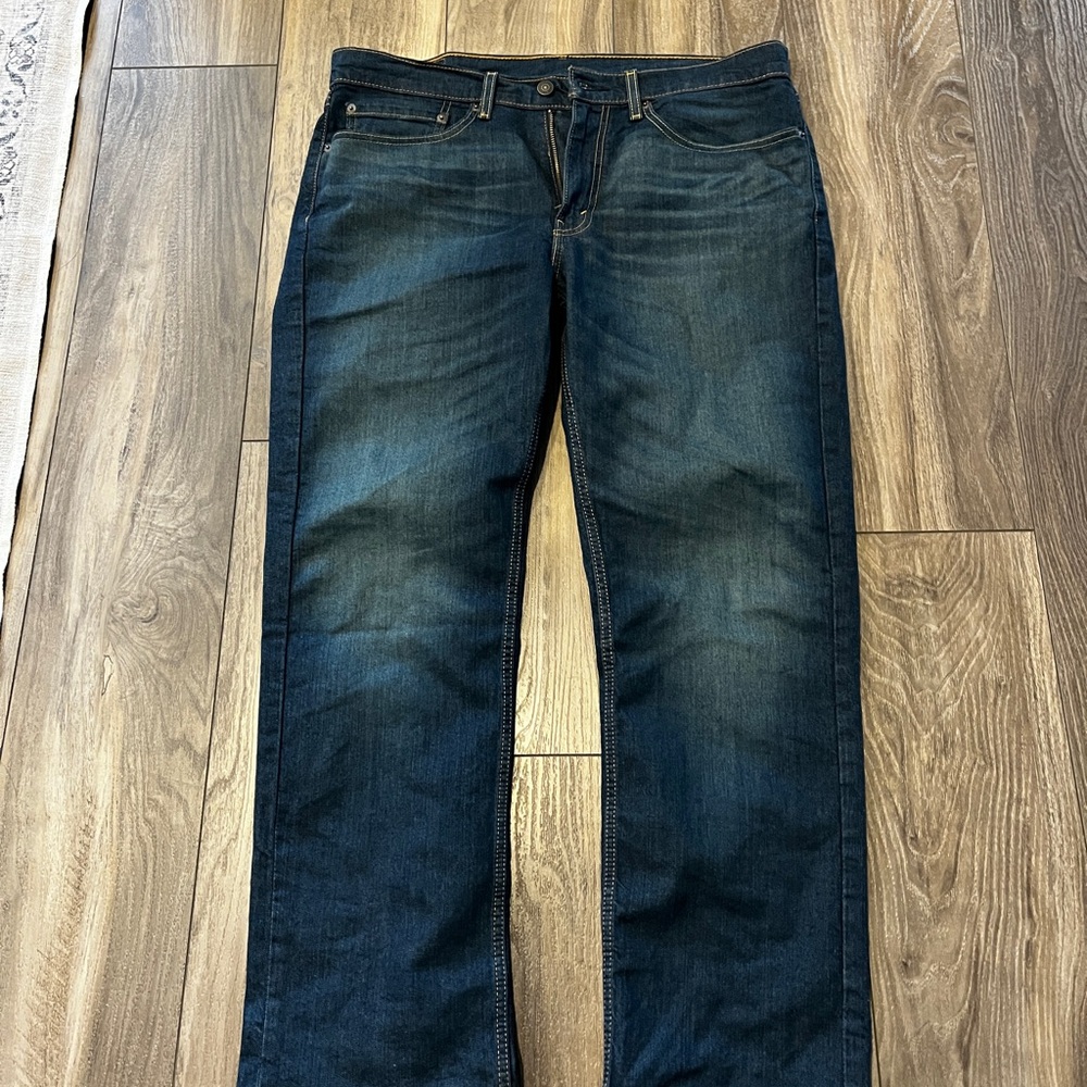 Levi's 514 34x30 Blue Straight Leg Jeans Classic Denim